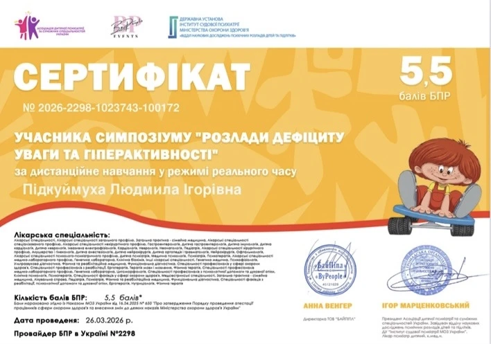 Підкуймуха Людмила Ігорівна