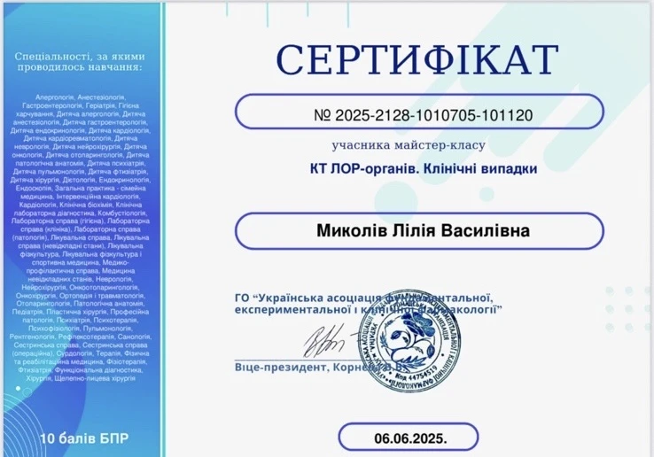 Миколів Лілія Василівна