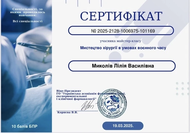 Миколів Лілія Василівна