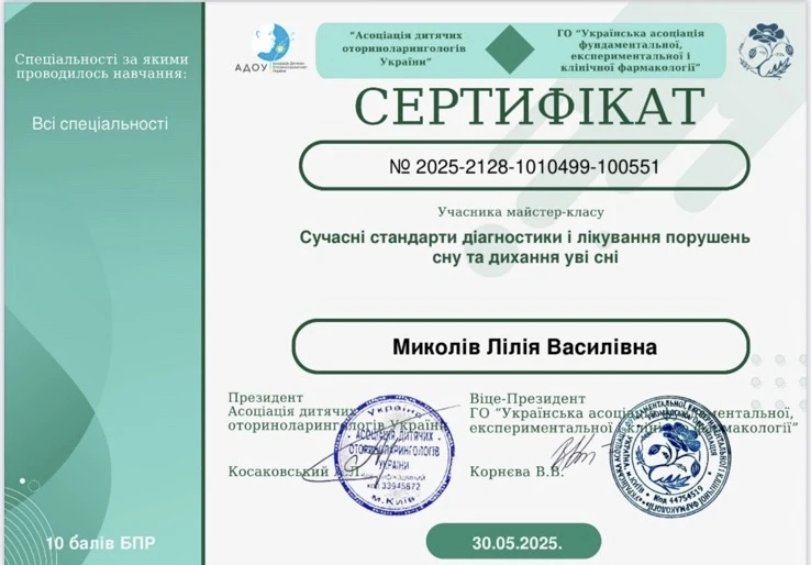 Миколів Лілія Василівна
